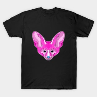 cute bat eared fox face T-Shirt